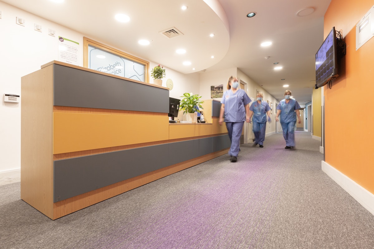 Inside St Elizabeth Hospice